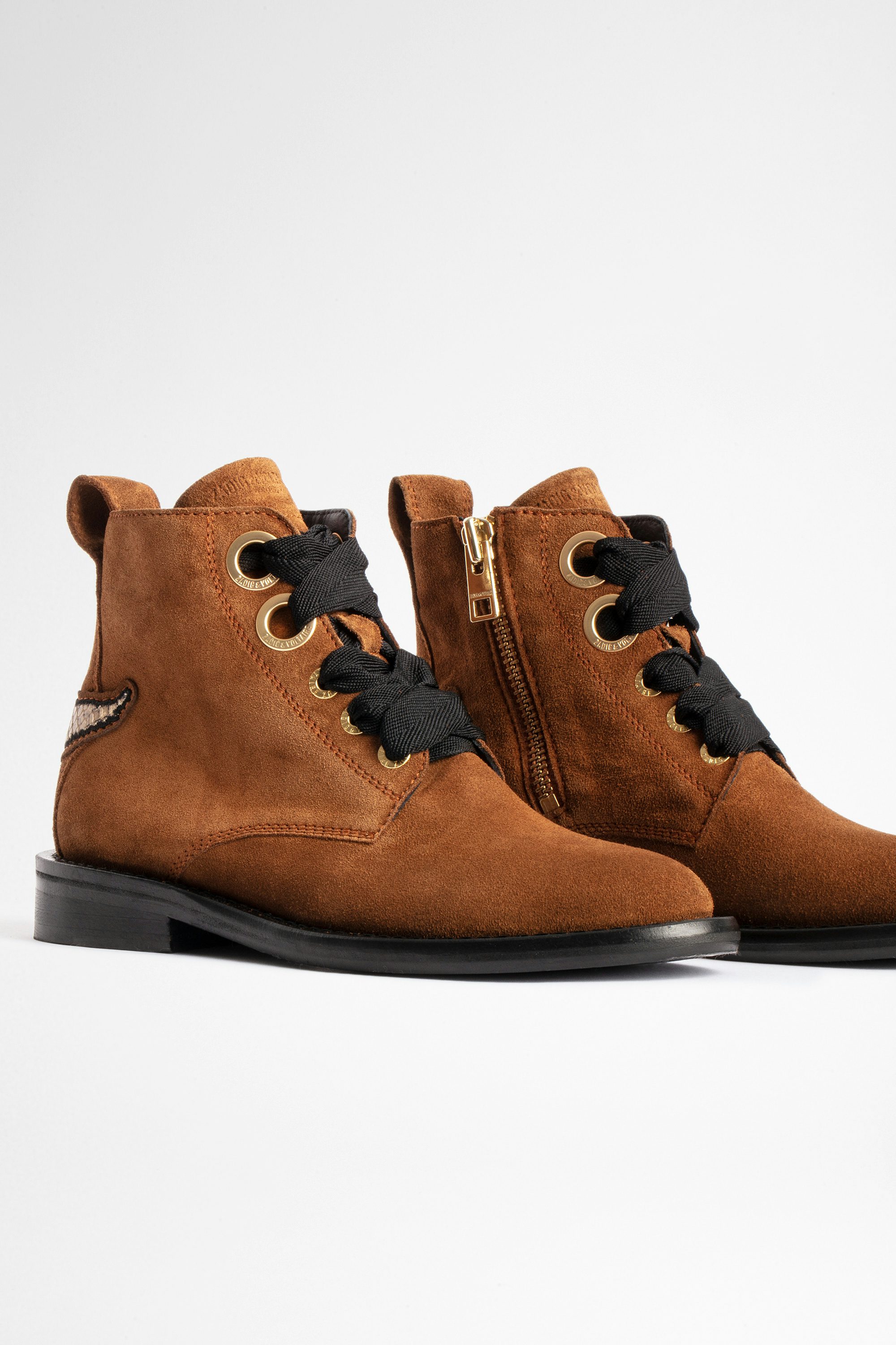 Botines Laureen Suede - Botines de mujer de ante camel